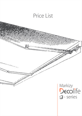 Прайс-лист Markizy Decolife g-series